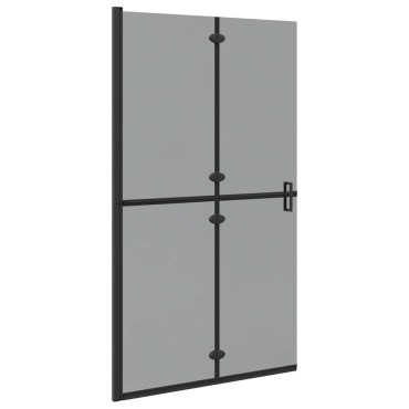 vidaXL Τοίχος Walk-In Ντους Μαύρο 110 x 6,5 x 190 εκ.