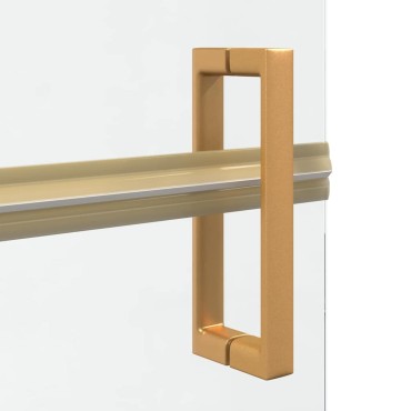 vidaXL Τοίχος Walk-In Ντους Χρυσό 90 x 6.5 x 190 εκ.
