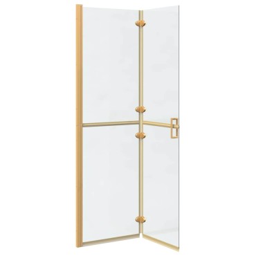 vidaXL Τοίχος Walk-In Ντους Χρυσό 110 x 6,5 x 190 εκ.