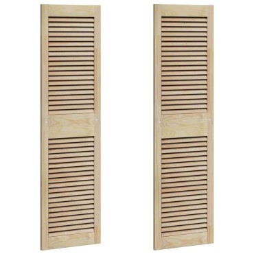 vidaXL Πόρτα Ντουλάπας με πόρτα 2 τμχ. Φυσικό 140,5 x 2,1 x 39,5 cm