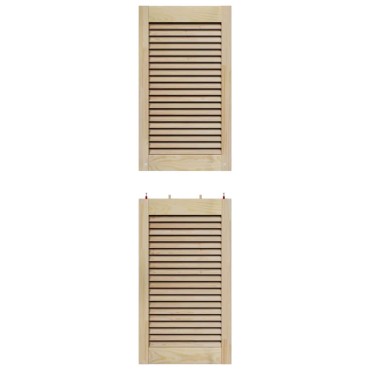 vidaXL Πόρτα Ντουλάπας με πόρτα 2 τεμ. Φυσικό 140,5 x 39,5 εκ