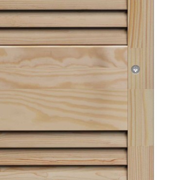 vidaXL Πόρτα Ντουλάπας με πόρτα 2 τεμ. Φυσικό 140,5 x 39,5 εκ
