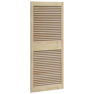 vidaXL Πόρτα Ντουλάπας με πόρτα 2 τεμ. Φυσικό 140,5 x 59,5 εκ