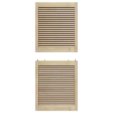 vidaXL Πόρτα Ντουλάπας με πόρτα 2 τεμ. Φυσικό 140,5 x 59,5 εκ