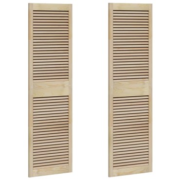 vidaXL Πόρτα Ντουλάπας με πόρτα 2 τμχ. Φυσικό 170 x 2,1 x 49,5 cm