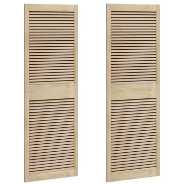 vidaXL Πόρτα Ντουλάπας με πόρτα 2 τμχ. Φυσικό 170 x 2,1 x 59,5 cm
