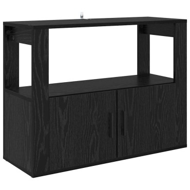 vidaXL Πλαϊνό γραφείο Μαύρη δρυς 80x30x60cm Επεξεργασμένο Ξύλο 1 τεμ.