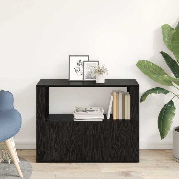 vidaXL Πλαϊνό γραφείο Μαύρη δρυς 80x30x60cm Επεξεργασμένο Ξύλο 1 τεμ.