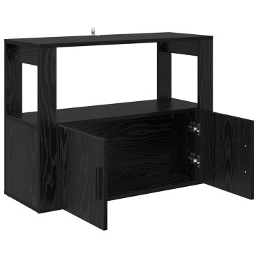 vidaXL Πλαϊνό γραφείο Μαύρη δρυς 80x30x60cm Επεξεργασμένο Ξύλο 1 τεμ.