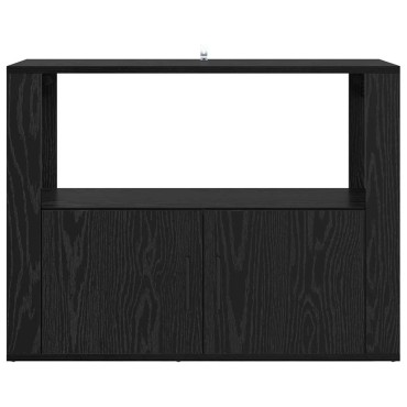 vidaXL Πλαϊνό γραφείο Μαύρη δρυς 80x30x60cm Επεξεργασμένο Ξύλο 1 τεμ.