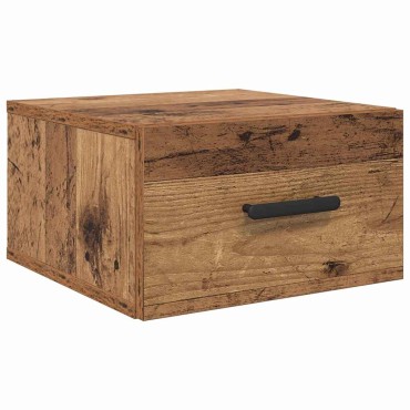 vidaXL Κομοδίνο 35x35x20cm Επεξεργασμένο Ξύλο Παλιό ξύλο 1 τεμ.