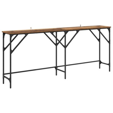 vidaXL Τραπέζι κονσόλας Παλιό Ξύλο 180x30x75cm Επεξεργασμένο Ξύλο 1 τεμ.