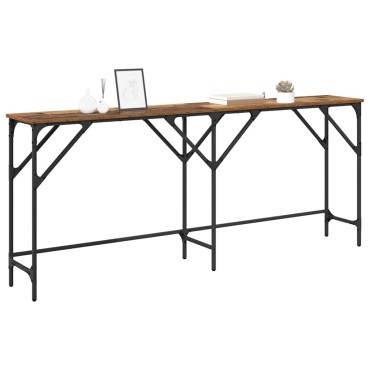 vidaXL Τραπέζι κονσόλας Παλιό Ξύλο 180x30x75cm Επεξεργασμένο Ξύλο 1 τεμ.
