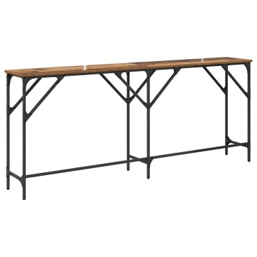 vidaXL Τραπέζι κονσόλας Παλιό Ξύλο 180x30x75cm Επεξεργασμένο Ξύλο 1 τεμ.