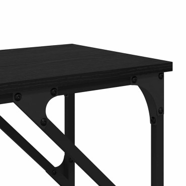 vidaXL Τραπέζι κονσόλας Μαύρη Οξυά 180x30x75cm Επεξεργασμένο Ξύλο 1 τεμ.