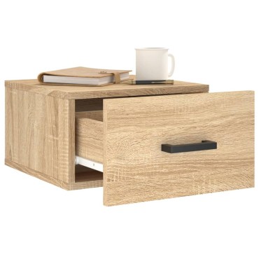 vidaXL Κομοδίνα Επιτοίχια Sonoma Δρυς 35x35x20cm