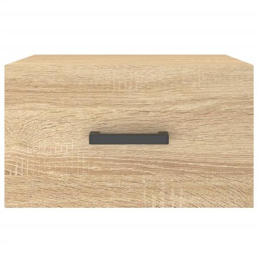 vidaXL Κομοδίνα Επιτοίχια Sonoma Δρυς 35x35x20cm
