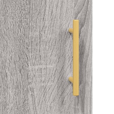 vidaXL Μπουφές Sonoma Γκρι 34,5x34x180cm από Επεξεργασμένο Ξύλο 1 τεμ.