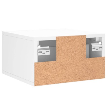 vidaXL Κομοδίνο Επιτοίχιο Λευκά 35x35x20cm 1 τεμ.