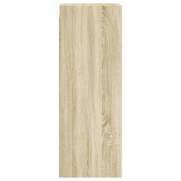 vidaXL Ντουλάπι Τοίχου Sonoma Δρυς 35x37x100cm με Γυάλινες Πόρτες 1 τεμ.