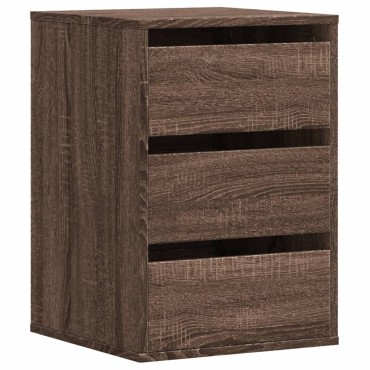 vidaXL Συρταριέρα Καφέ Δρυς 40x41x58cm από Επεξεργ. Ξύλο 1 τεμ.
