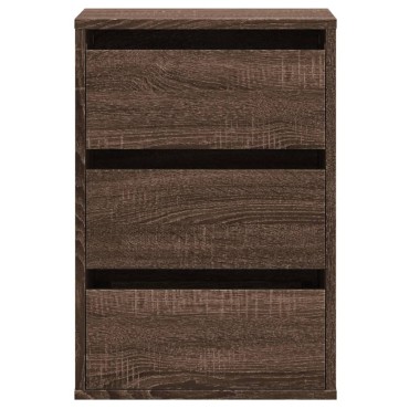 vidaXL Συρταριέρα Καφέ Δρυς 40x41x58cm από Επεξεργ. Ξύλο 1 τεμ.