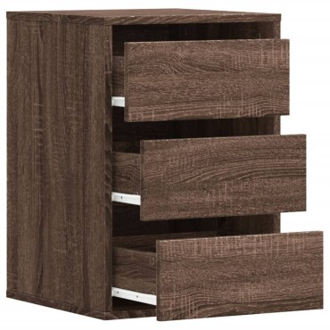 vidaXL Συρταριέρα Καφέ Δρυς 40x41x58cm από Επεξεργ. Ξύλο 1 τεμ.