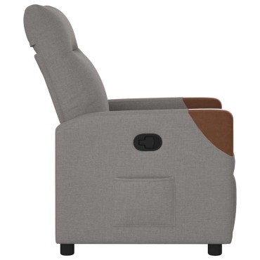 vidaXL Πολυθρόνα Ανακλινόμενη Taupe Υφασμάτινη 50x54cm 1 τεμ.