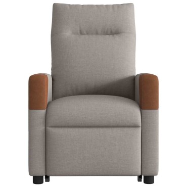 vidaXL Πολυθρόνα Ηλεκτρική Ανακλ.Taupe Υφασμάτινη 50x54cm 1 τεμ.