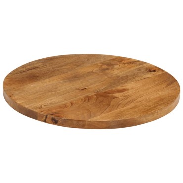 vidaXL Επιφάνεια Τραπεζιού Στρογγυλή 60x3,8cm Μασίφ Ξύλο Μάνγκο 1 τεμ.