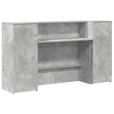 vidaXL Γραφείο υποδοχής 180x50x103,5cm Επεξεργασμένο Ξύλο 1 τεμ.