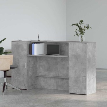 vidaXL Γραφείο υποδοχής 180x50x103,5cm Επεξεργασμένο Ξύλο 1 τεμ.