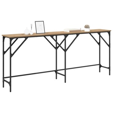 vidaXL Τραπέζι κονσόλας Artisan Oak 180x30x75 εκ 1 τεμ.