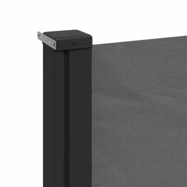 vidaXL Πλαϊνή Τέντα Αναδιπλούμενη Ανθρακί 100x500 εκ.