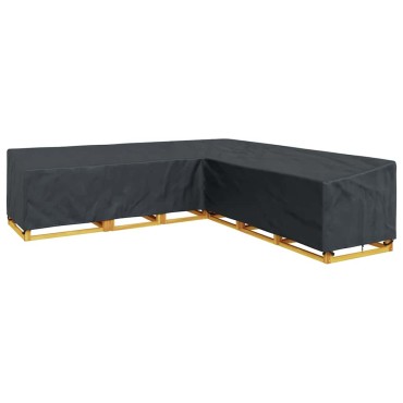 vidaXL Κάλυμμα επίπλων 300x300x80cm Ύφασμα Oxford 210D Σχήμα L 1 τεμ.
