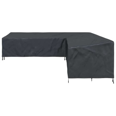 vidaXL Κάλυμμα επίπλων 300x300x80cm Ύφασμα Oxford 210D Σχήμα L 1 τεμ.