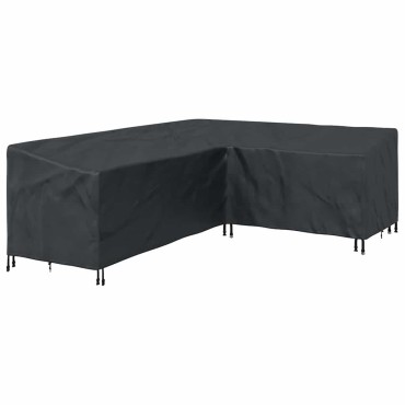 vidaXL Κάλυμμα επίπλων Μαύρο 260x210x80cm Ύφασμα Oxford 210D 1 τεμ.