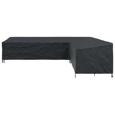 vidaXL Κάλυμμα επίπλων 355x275x80cm Ύφασμα Oxford 210D Σχήμα L 1 τεμ.