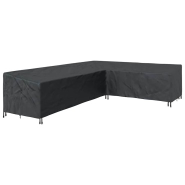 vidaXL Κάλυμμα επίπλων Μαύρο 355x275x80cm Ύφασμα Oxford 420D 1 τεμ.