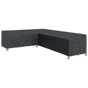 vidaXL Κάλυμμα επίπλων Μαύρο 355x275x80cm Ύφασμα Oxford 210D 1 τεμ.