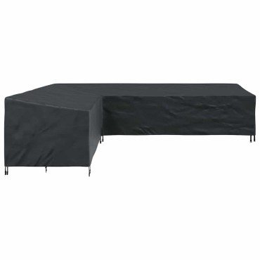 vidaXL Κάλυμμα επίπλων 355x275x80cm Ύφασμα Oxford 210D Σχήμα L 1 τεμ.
