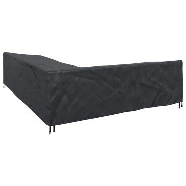 vidaXL Κάλυμμα επίπλων 355x275x80cm Ύφασμα Oxford 210D Σχήμα L 1 τεμ.