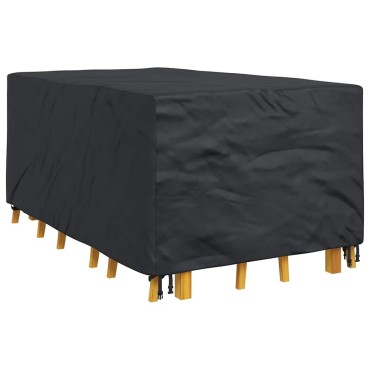 vidaXL Κάλυμμα επίπλων Μονόχρωμο Μαύρο 143x225x90cm 210D 1 τεμ.