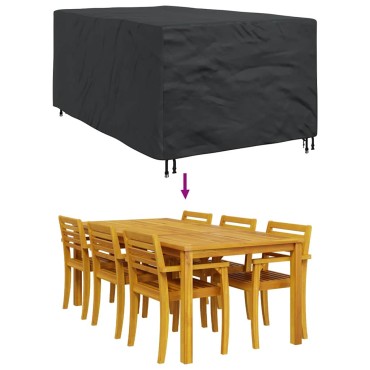 vidaXL Κάλυμμα επίπλων Μονόχρωμο Μαύρο 143x225x90cm 210D 1 τεμ.