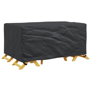 vidaXL Κάλυμμα επίπλων Μονόχρωμο Μαύρο 172x113x73cm 420D 1 τεμ.