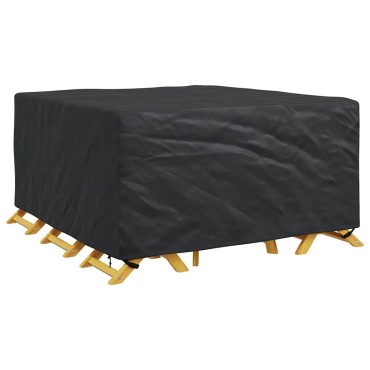 vidaXL Κάλυμμα επίπλων Μονόχρωμο Μαύρο 180x190x85cm 210D 1 τεμ.