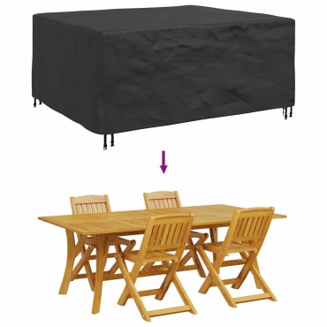 vidaXL Κάλυμμα επίπλων Μονόχρωμο Μαύρο 200x160x70cm 420D 1 τεμ.