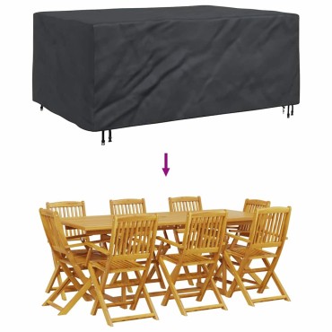 vidaXL Κάλυμμα επίπλων Μονόχρωμο Μαύρο 210x130x70cm 210D 1 τεμ.