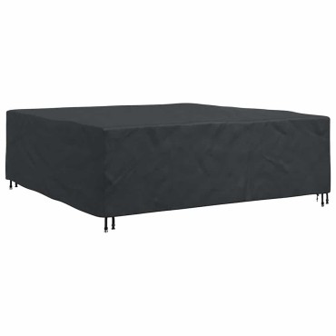 vidaXL Κάλυμμα επίπλων Μονόχρωμο Μαύρο 220x220x70cm 600D 1 τεμ.