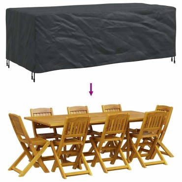 vidaXL Κάλυμμα επίπλων Μονόχρωμο Μαύρο 229x113x73cm 210D 1 τεμ.